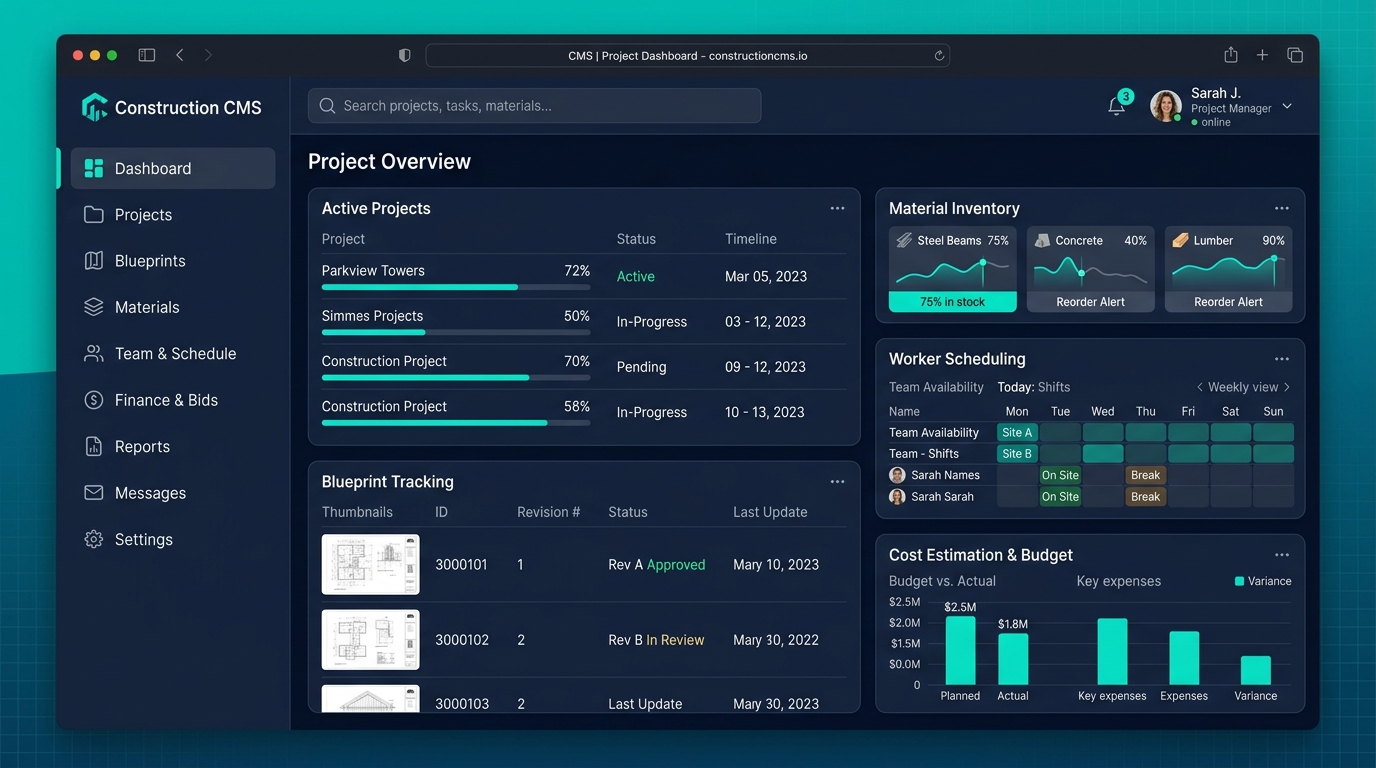 Construction Management CMS